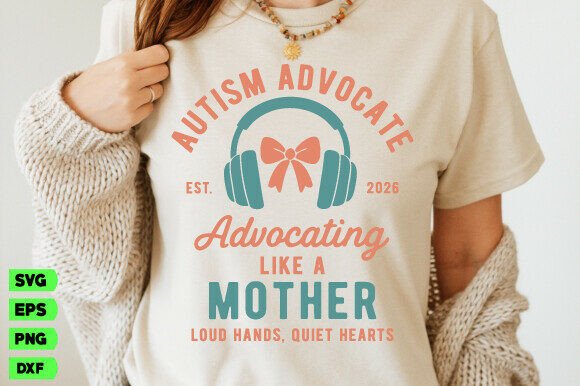 Autism Advocate Mom SVG for Mother’s Day – A Versatile Graphic Design Asset