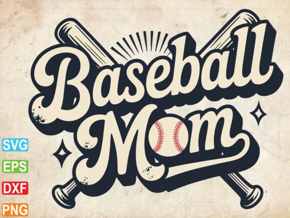 Baseball Mom SVG: A Versatile Graphic Design Asset for T-Shirt Designs