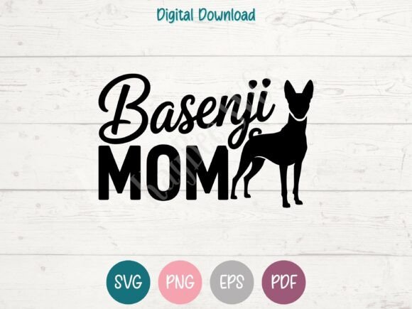 Basenji Dog Mom SVG Design: A Versatile Graphic for Local Business Branding