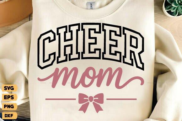 Cheer Mom Svg: A Playful Graphic Design Asset for T-Shirt Designs and Local Branding