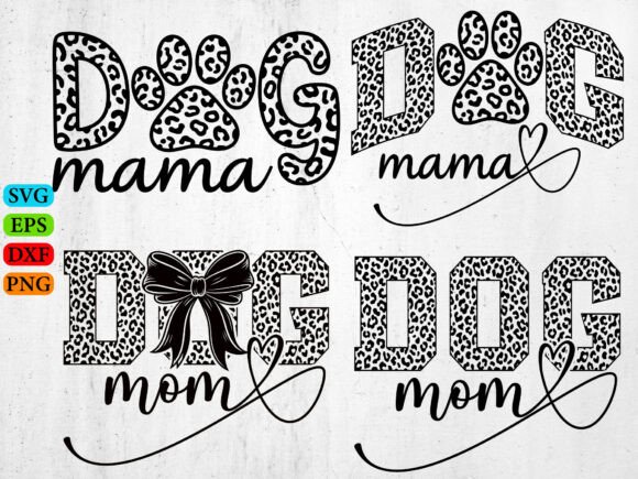 Dog Mama Leopard SVG: A Bold Graphic Design Asset for T-Shirt Designs and Branding