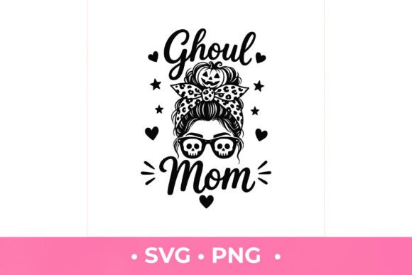 Ghoul Mom SVG: A Bold Graphic Design Asset for T-Shirt Designs and Content Publishing