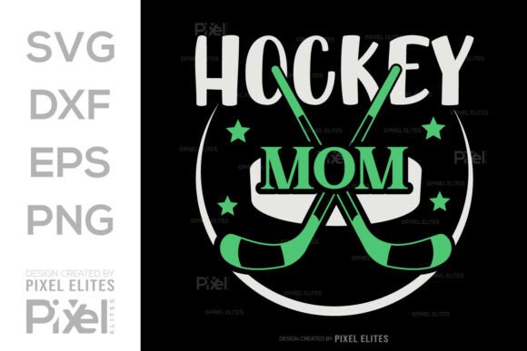 Hockey Mom SVG Cut File T-shirt Design: A Fun Graphic for Bold Branding