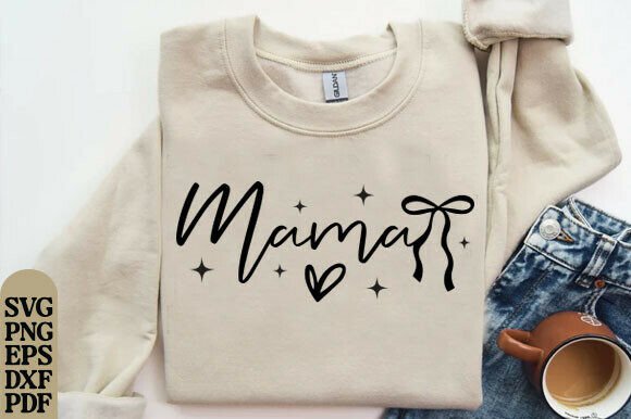 Mama SVG: A Modern Graphic Design Asset for T-Shirt Designs and Content Publishing