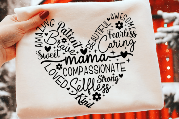 Mama Words SVG: A Versatile Graphic Design Asset for T-Shirt Designs and Branding