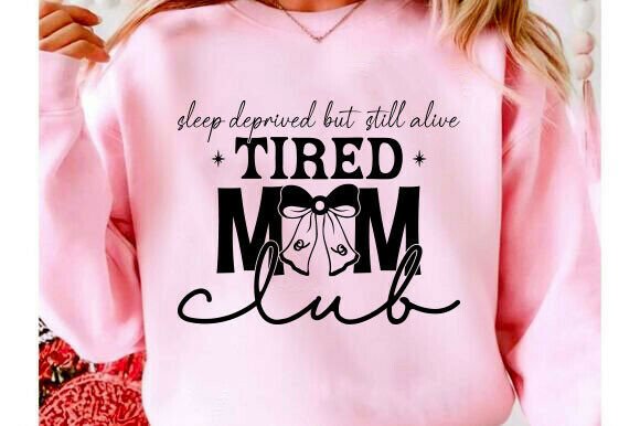 Mom Svg, Tired Moms Club Shirt: A Versatile Graphic Design Asset for Modern Branding