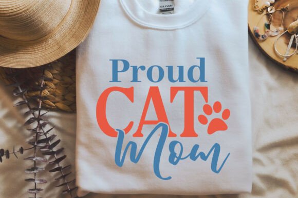 Proud Cat Mom SVG PNG – A Versatile Graphic for T-Shirt Designs