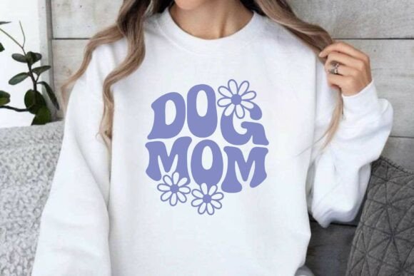 Retro Dog Mom SVG T-Shirt Sublimation for Branding & Merch Projects