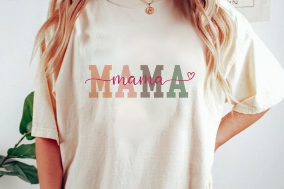 Retro Mama SVG: A Nostalgic Graphic Design Asset for T-Shirt Designs and Branding