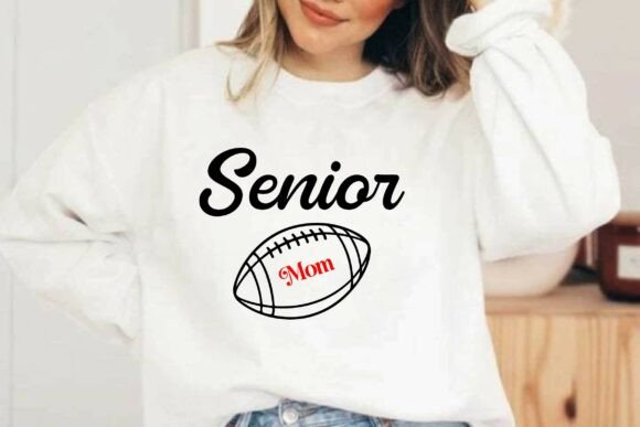 Senior Football Mom SVG T-Shirt Design – A Unique Graphic for Brand Impact