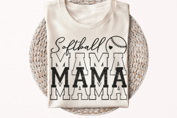 Softball Mama SVG: A Versatile Graphic Design Asset for T-Shirt Designs