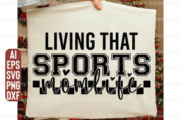 Sports Mom SVG: A Vibrant Graphic for T-Shirt Designs and More