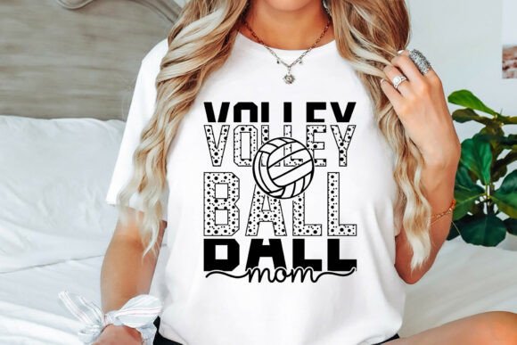 Volleyball Mom SVG PNG for T-Shirt Designs and Marketing Graphics